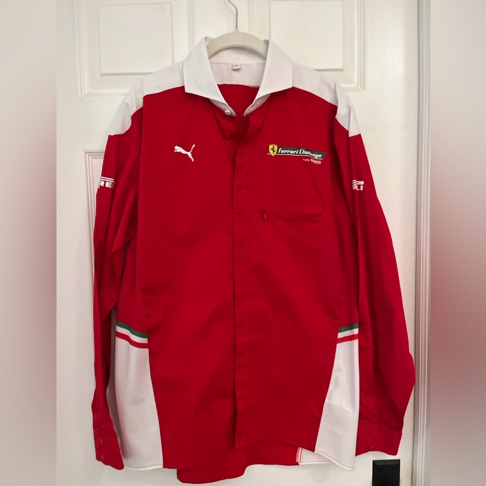 Puma/Ferrari Button Down Shirt/Jacket L